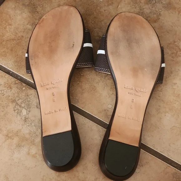 Kate Spade Toby Brown Button Women's Sandals - Picture 5 of 6